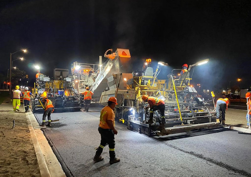 Brampton Resurface Night